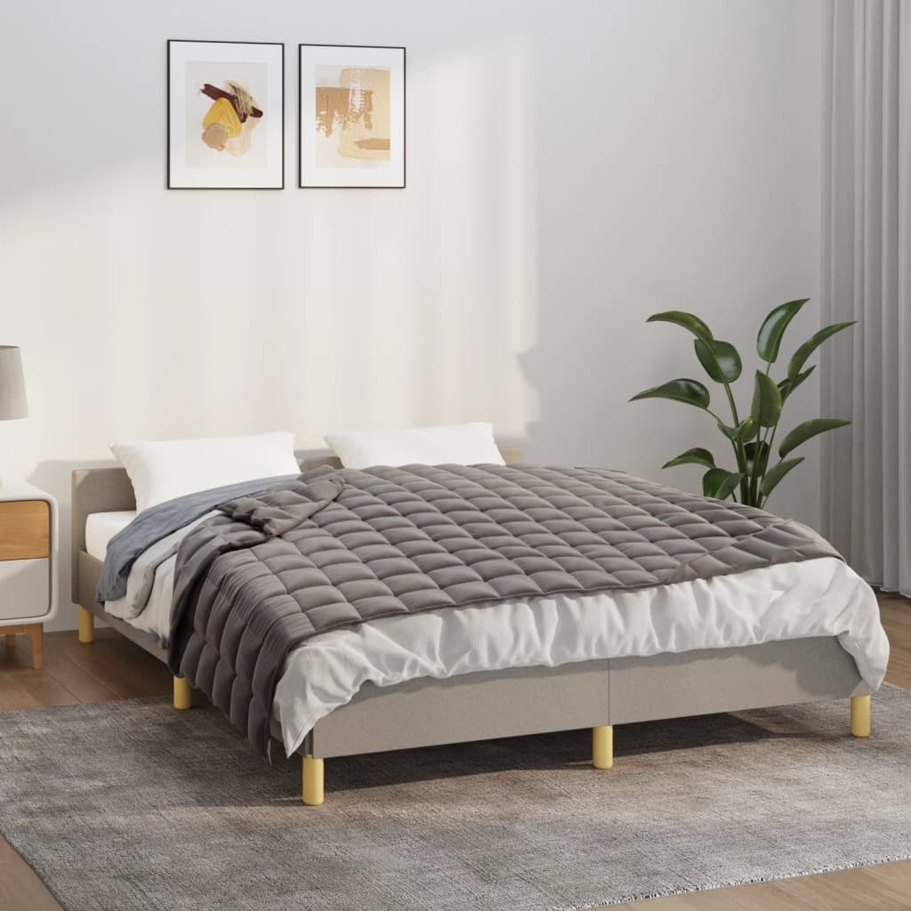 Verzwaringsdeken 152x203 cm 11 kg stof grijs is nu te koop bij PeponiXL, paradijselijk wonen!