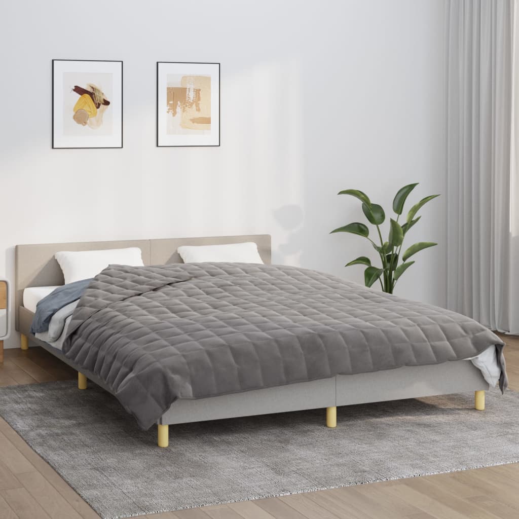 Verzwaringsdeken 200x230 cm 13 kg stof grijs is nu te koop bij PeponiXL, paradijselijk wonen!