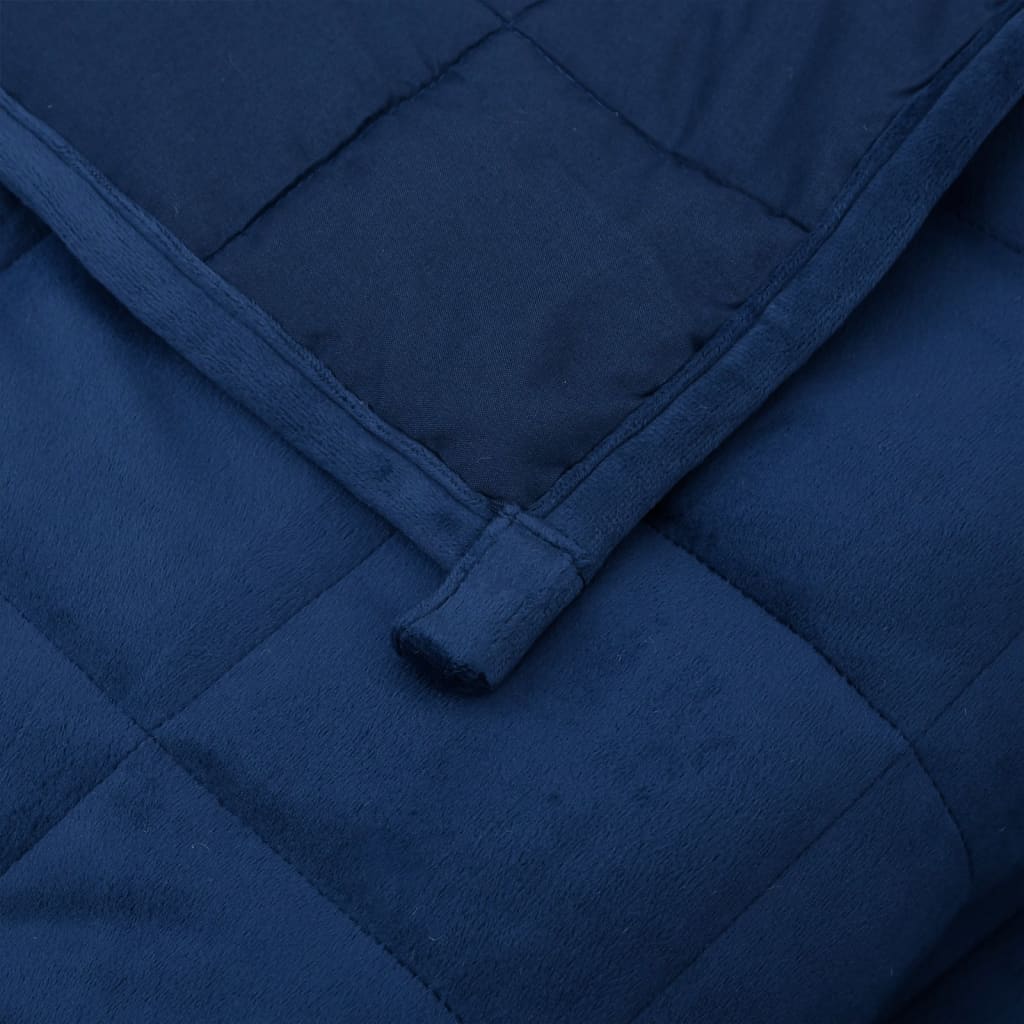 Verzwaringsdeken 122x183 cm 9 kg stof blauw is nu te koop bij PeponiXL, paradijselijk wonen!