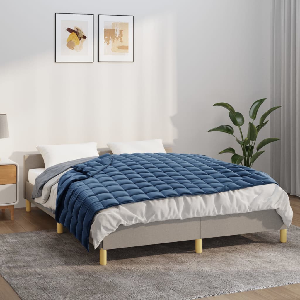 Verzwaringsdeken 140x200 cm 10 kg stof blauw is nu te koop bij PeponiXL, paradijselijk wonen!