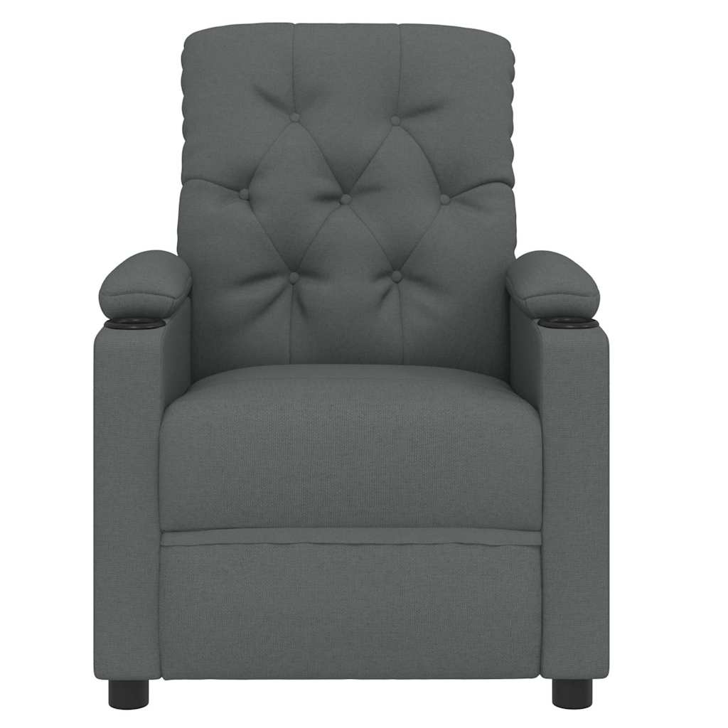 Relaxfauteuil donkergrijze stof is nu te koop bij PeponiXL, paradijselijk wonen!