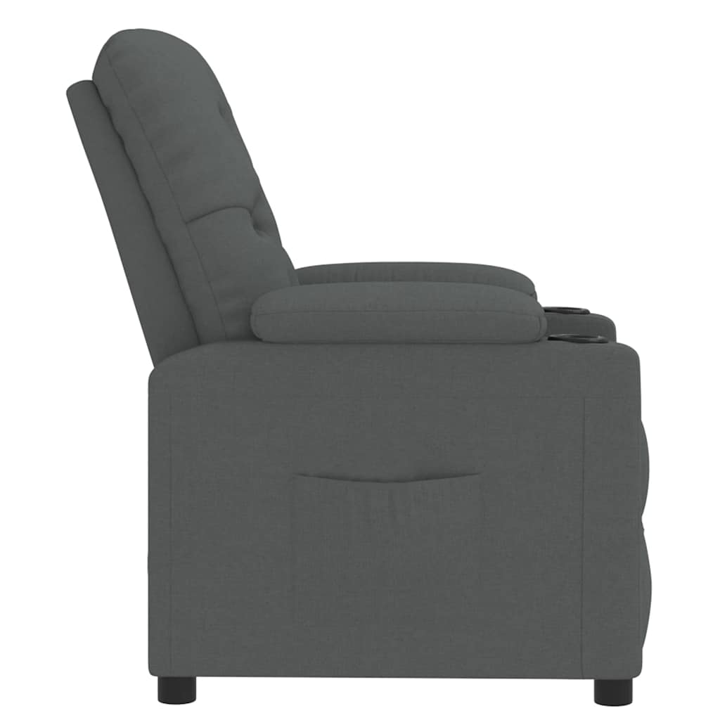 Relaxfauteuil donkergrijze stof is nu te koop bij PeponiXL, paradijselijk wonen!