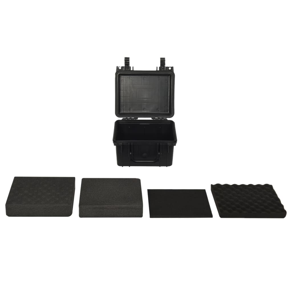 Flightcase draagbaar 27x25x18 cm PP zwart is nu te koop bij PeponiXL, paradijselijk wonen!