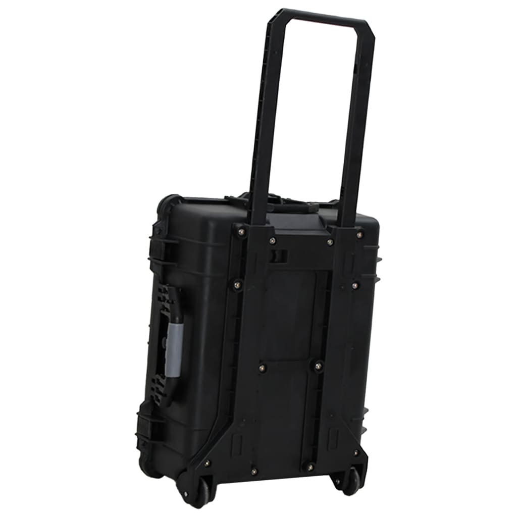 Flightcase op wieltjes 63x50x23 cm PP zwart is nu te koop bij PeponiXL, paradijselijk wonen!
