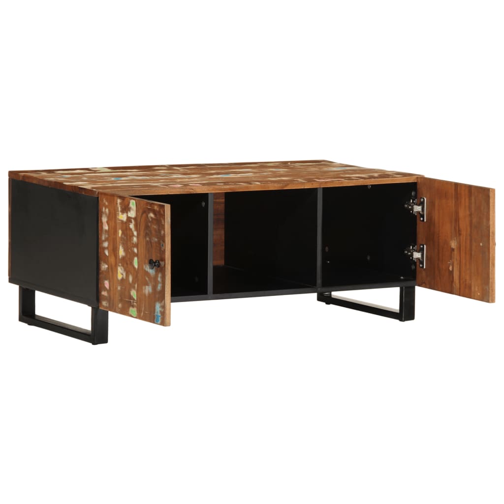 Salontafel 100x54x40 cm massief gerecycled hout en bewerkt hout is nu te koop bij PeponiXL, paradijselijk wonen!