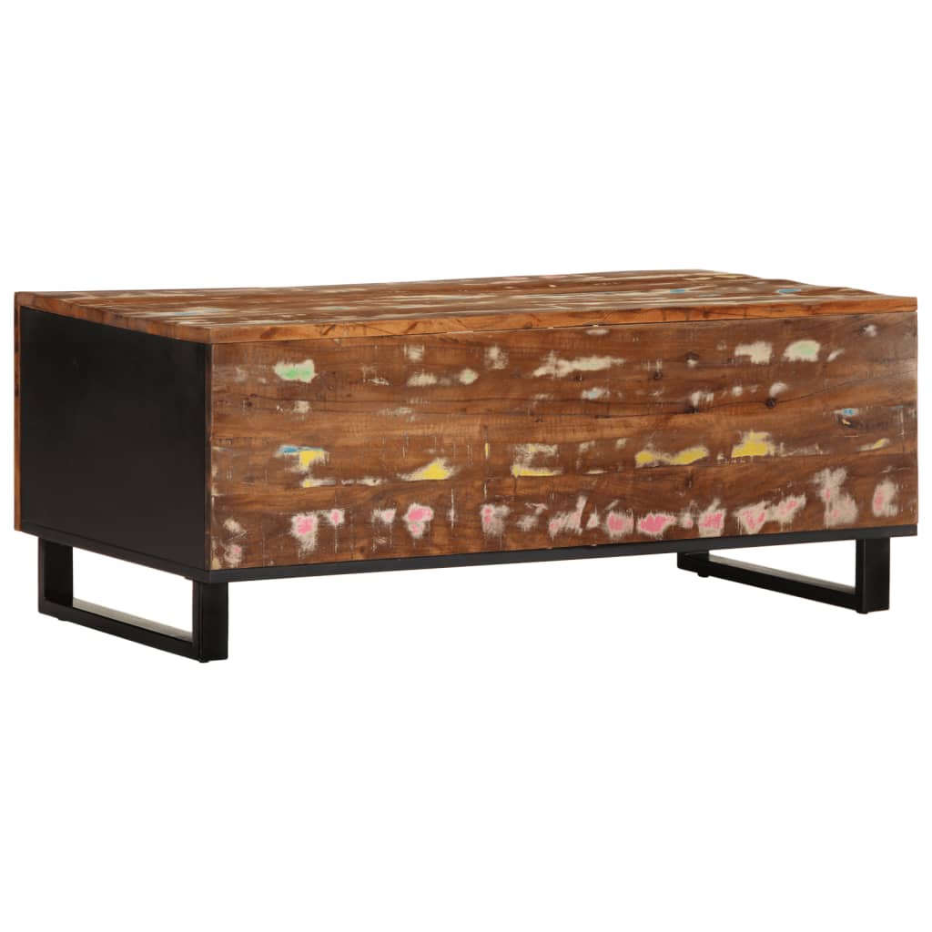 Salontafel 100x54x40 cm massief gerecycled hout en bewerkt hout is nu te koop bij PeponiXL, paradijselijk wonen!