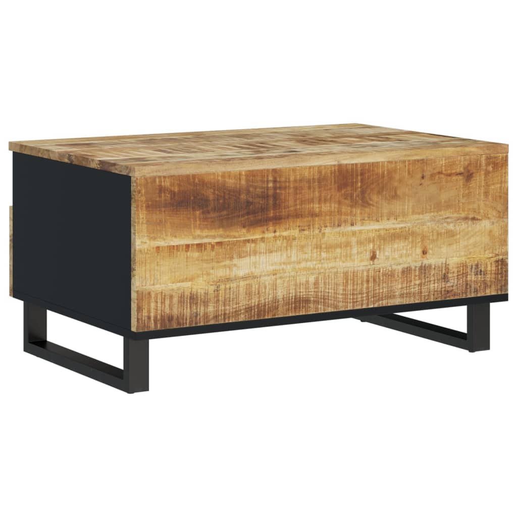 Salontafel 80x54x40 cm massief mangohout en bewerkt hout is nu te koop bij PeponiXL, paradijselijk wonen!