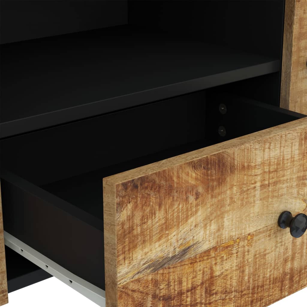 Tv-meubel 105x33,5x46 cm massief mangohout en bewerkt hout is nu te koop bij PeponiXL, paradijselijk wonen!