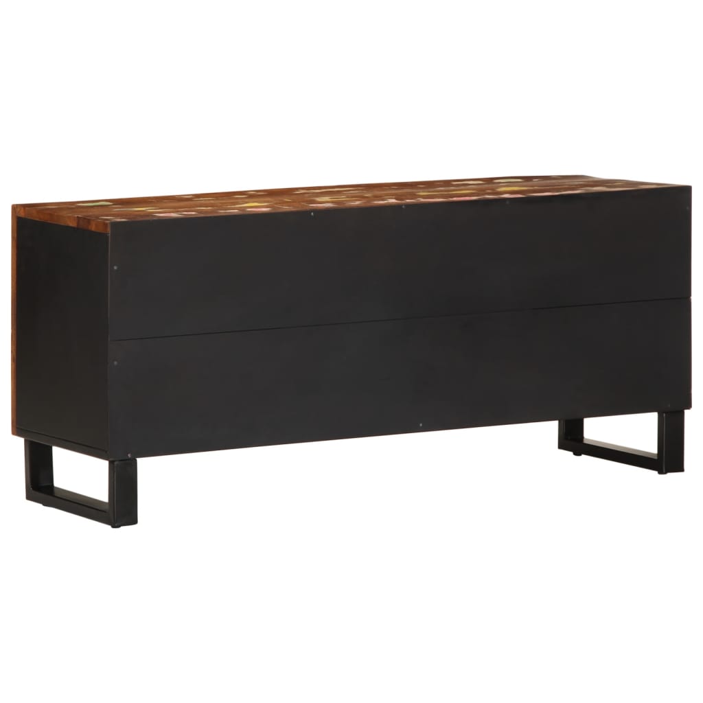 Tv-meubel 105x33,5x46 cm massief hout gerecycled bewerkt hout is nu te koop bij PeponiXL, paradijselijk wonen!