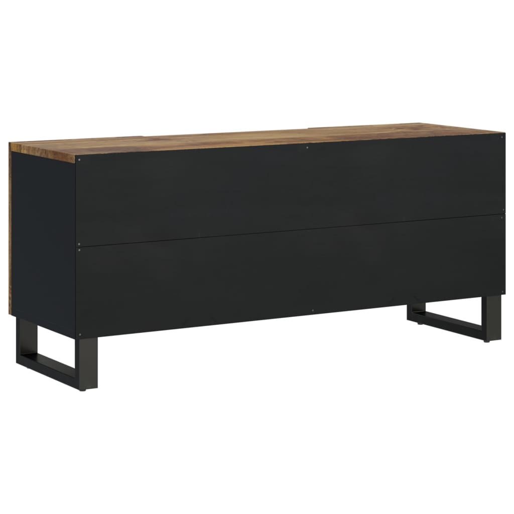 Tv-meubel 105x33,5x46 cm massief mangohout en bewerkt hout is nu te koop bij PeponiXL, paradijselijk wonen!
