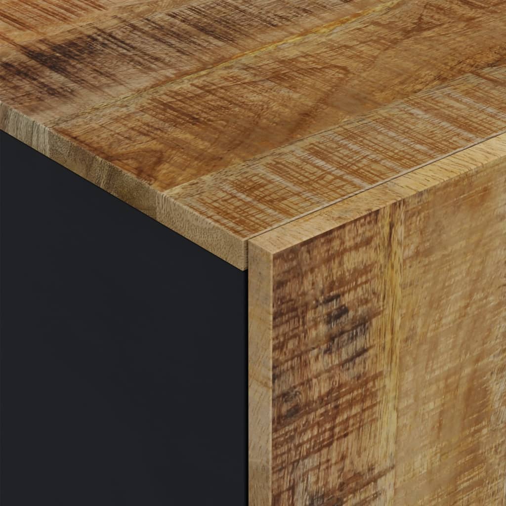 Tv-meubel 80x33x46 cm massief mangohout en bewerkt hout is nu te koop bij PeponiXL, paradijselijk wonen!