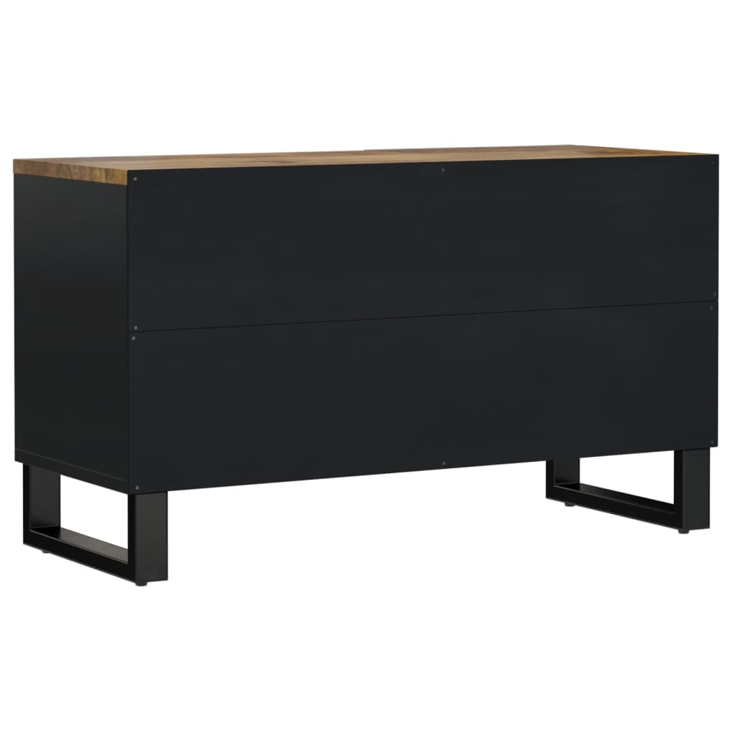 Tv-meubel 80x33x46 cm massief mangohout en bewerkt hout is nu te koop bij PeponiXL, paradijselijk wonen!
