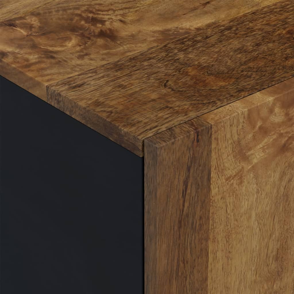 Tv-meubel 80x33x46 cm massief mangohout en bewerkt hout is nu te koop bij PeponiXL, paradijselijk wonen!