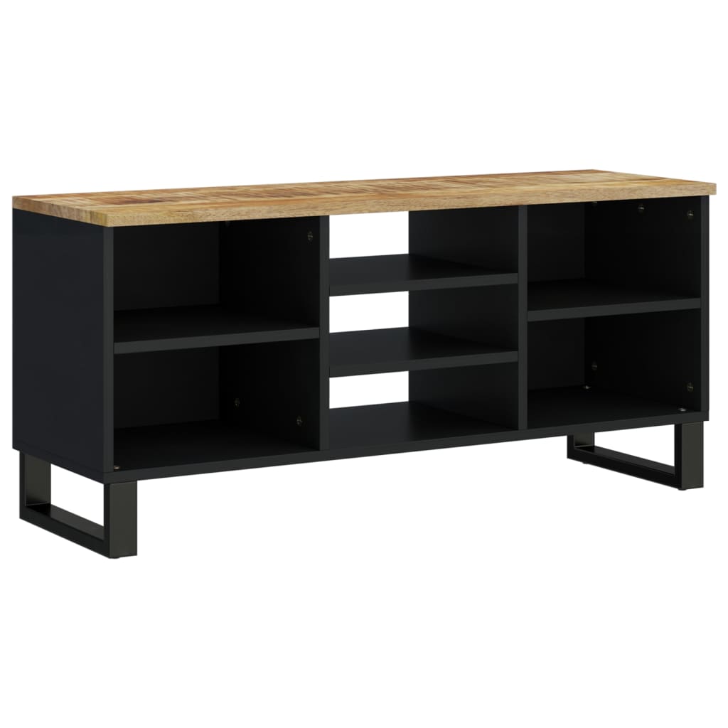 Tv-meubel 100x33x46 cm massief mangohout en bewerkt hout is nu te koop bij PeponiXL, paradijselijk wonen!