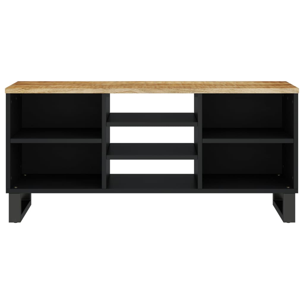Tv-meubel 100x33x46 cm massief mangohout en bewerkt hout is nu te koop bij PeponiXL, paradijselijk wonen!