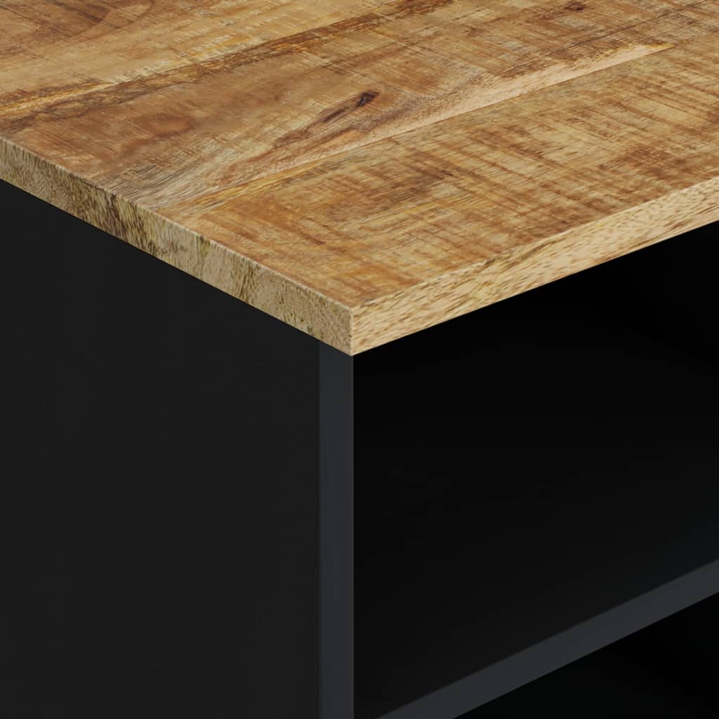 Tv-meubel 100x33x46 cm massief mangohout en bewerkt hout is nu te koop bij PeponiXL, paradijselijk wonen!