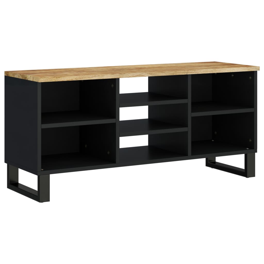 Tv-meubel 100x33x46 cm massief mangohout en bewerkt hout is nu te koop bij PeponiXL, paradijselijk wonen!