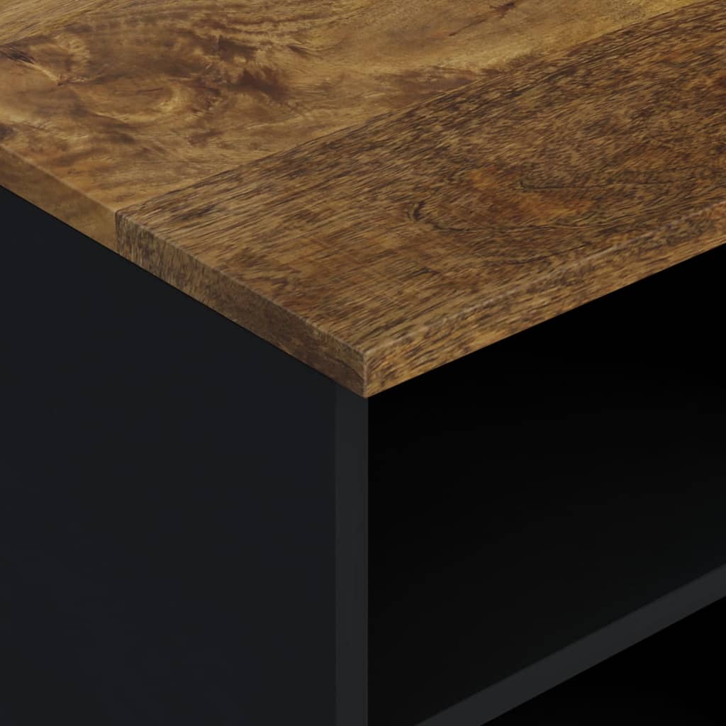 Tv-meubel 80x33x46 cm massief mangohout en bewerkt hout is nu te koop bij PeponiXL, paradijselijk wonen!