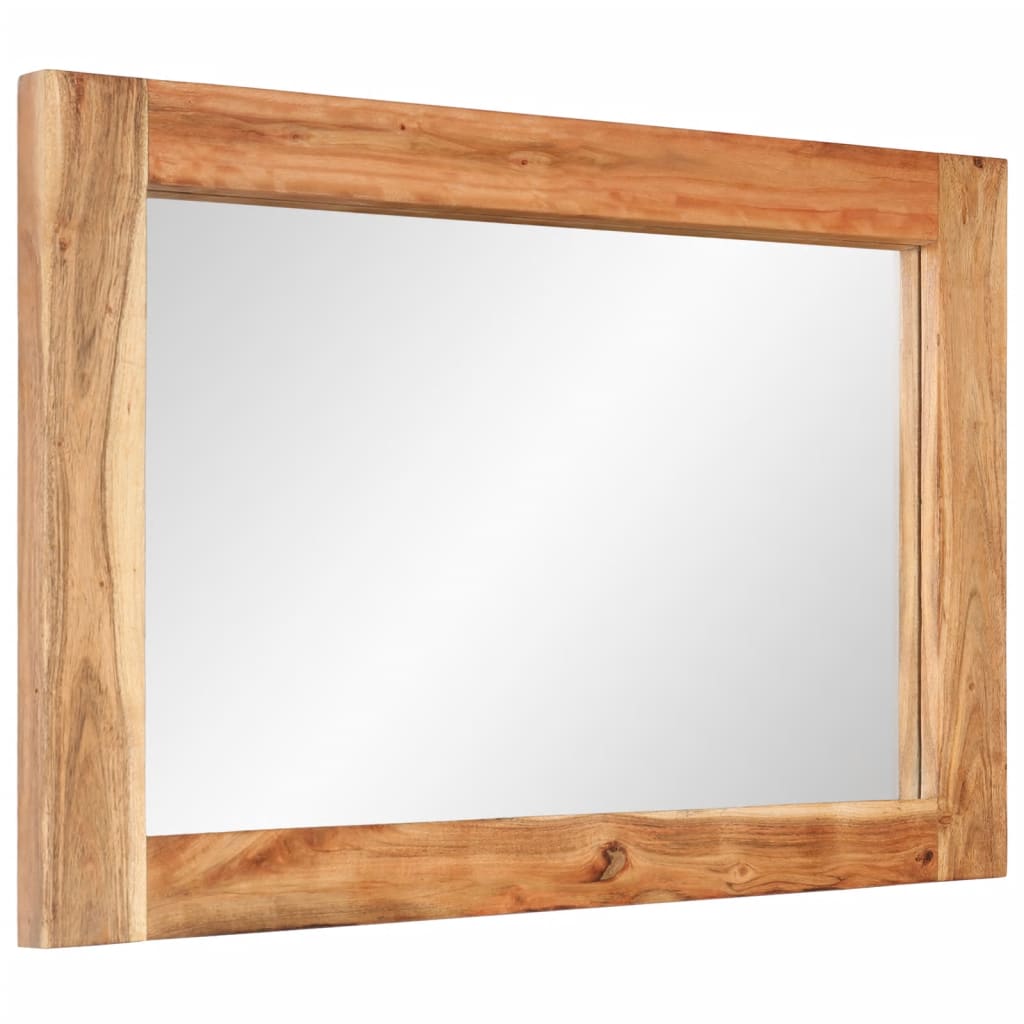 Spiegel 70x50 cm massief acaciahout en glas is nu te koop bij PeponiXL, paradijselijk wonen!