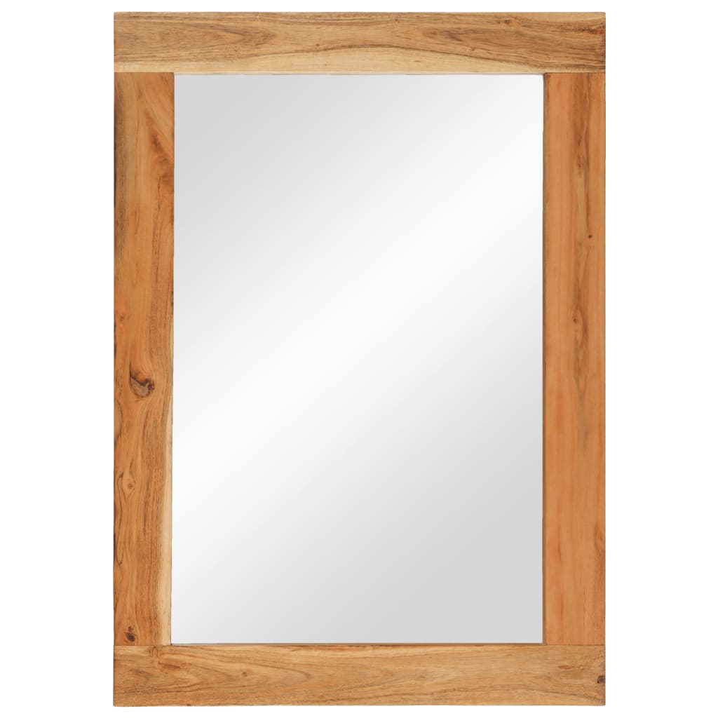 Spiegel 70x50 cm massief acaciahout en glas is nu te koop bij PeponiXL, paradijselijk wonen!