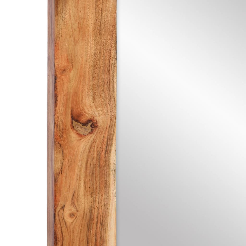 Spiegel 70x50 cm massief acaciahout en glas is nu te koop bij PeponiXL, paradijselijk wonen!