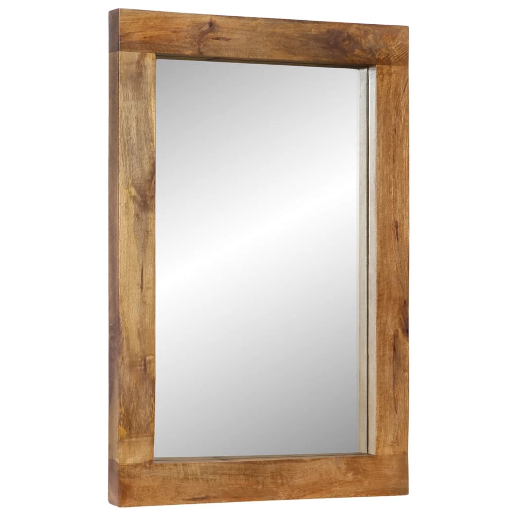 Spiegel 70x50 cm massief mangohout en glas is nu te koop bij PeponiXL, paradijselijk wonen!