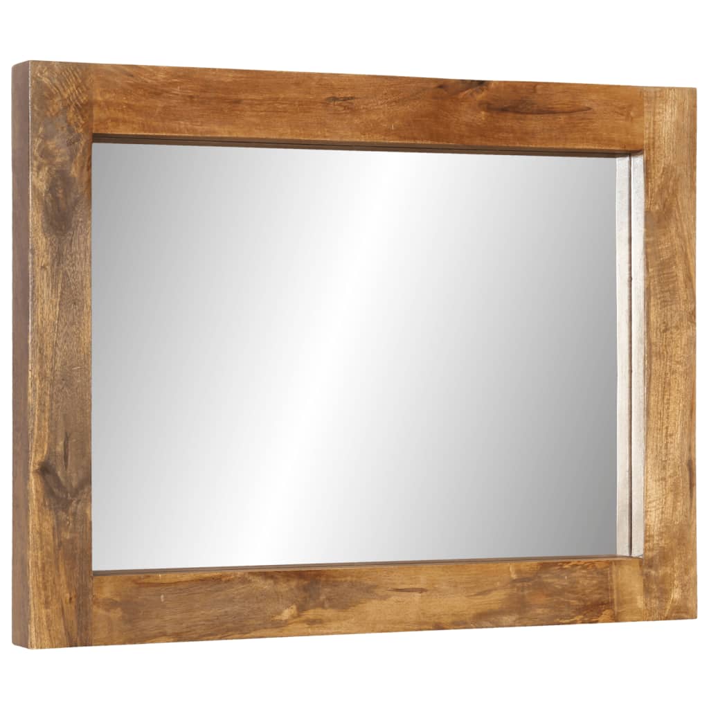 Spiegel 70x50 cm massief mangohout en glas is nu te koop bij PeponiXL, paradijselijk wonen!
