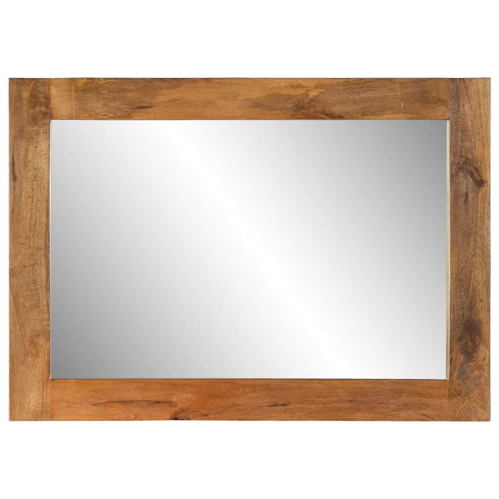 Spiegel 70x50 cm massief mangohout en glas is nu te koop bij PeponiXL, paradijselijk wonen!