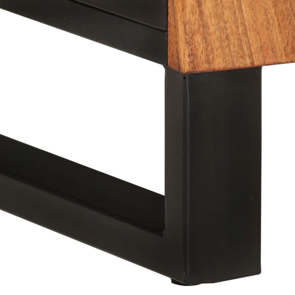 Wastafelkast 62x33x58 cm massief acaciahout en bewerkt hout is nu te koop bij PeponiXL, paradijselijk wonen!