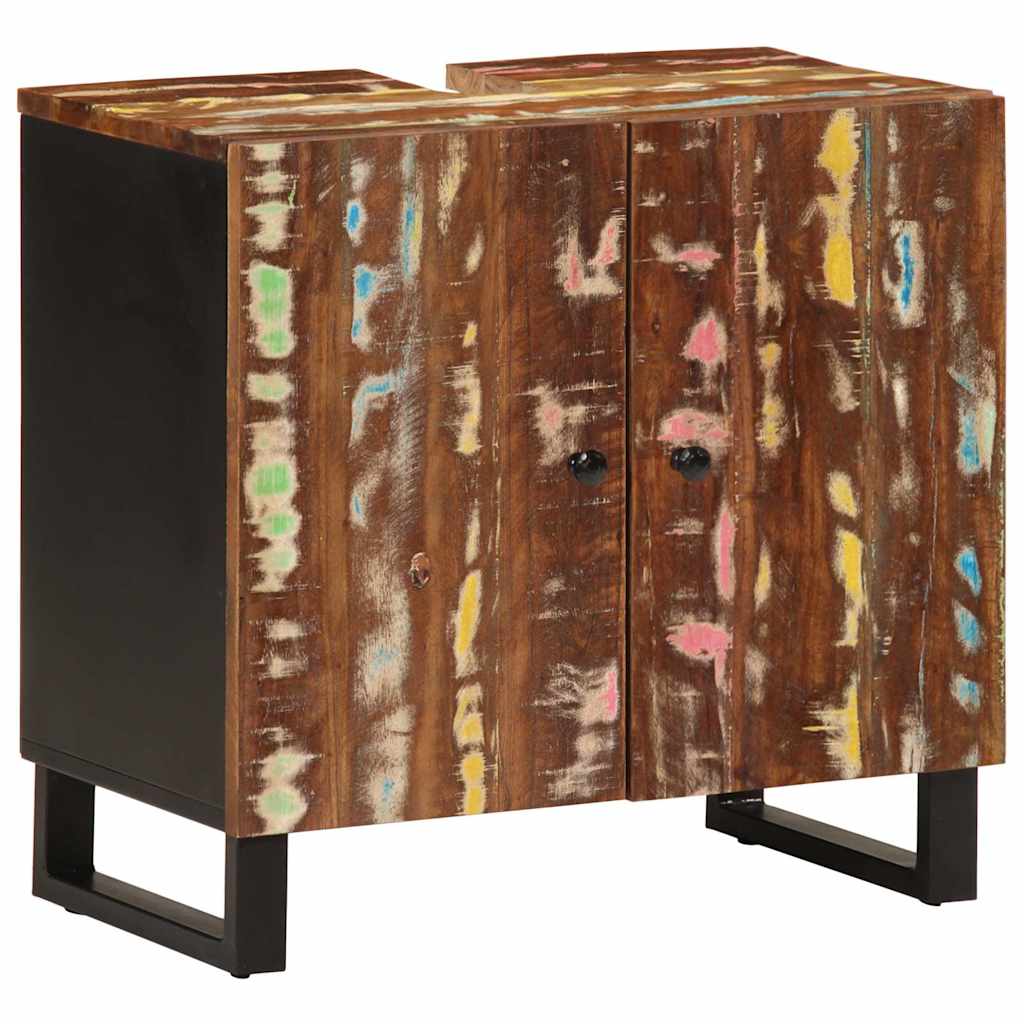 Wastafelkast 62x33x58 cm massief recycled hout en bewerkt hout is nu te koop bij PeponiXL, paradijselijk wonen!