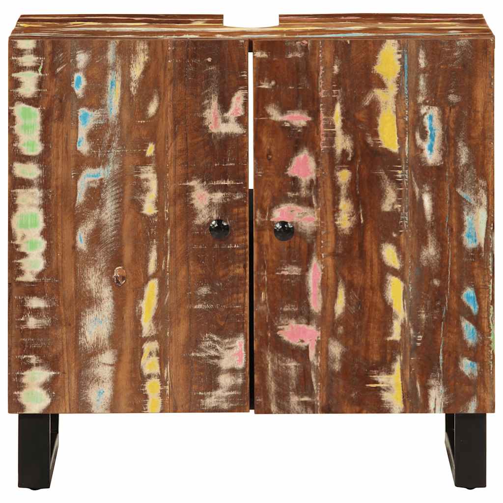 Wastafelkast 62x33x58 cm massief recycled hout en bewerkt hout is nu te koop bij PeponiXL, paradijselijk wonen!