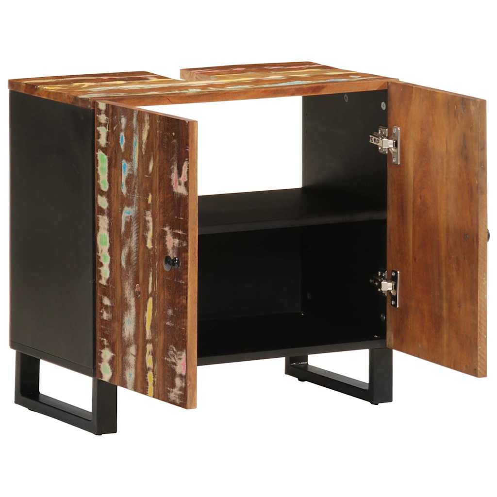 Wastafelkast 62x33x58 cm massief recycled hout en bewerkt hout is nu te koop bij PeponiXL, paradijselijk wonen!