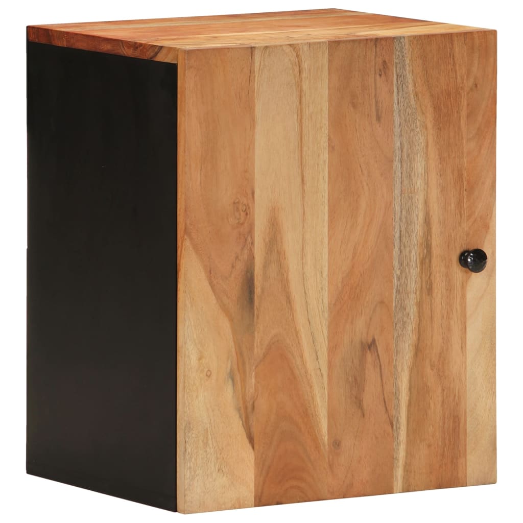 Badkamerwandkast 38x33x48 cm massief acaciahout is nu te koop bij PeponiXL, paradijselijk wonen!