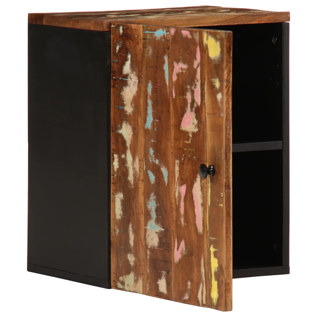 Badkamerwandkast 38x33x48 cm massief recycled hout is nu te koop bij PeponiXL, paradijselijk wonen!