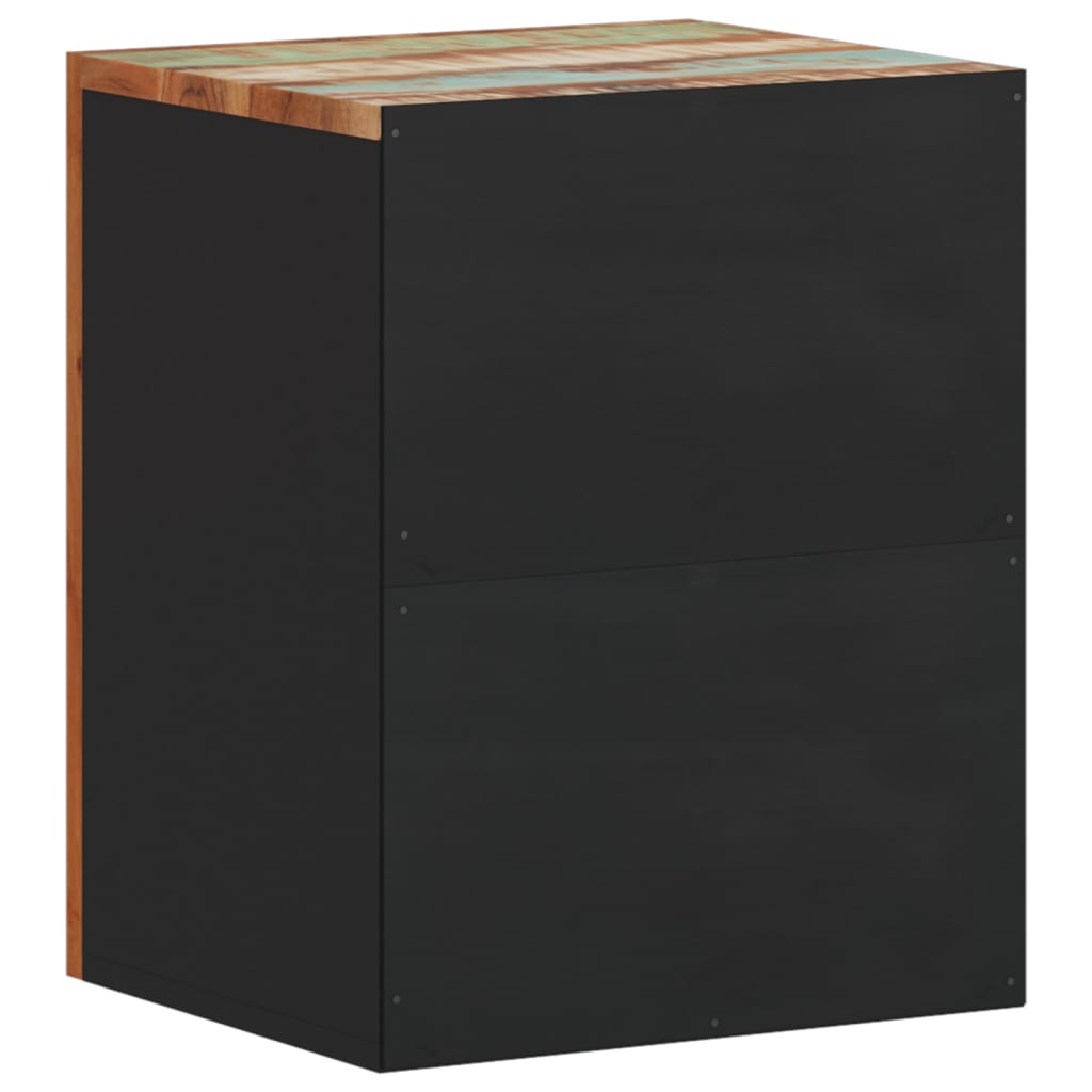 Badkamerwandkast 38x33x48 cm massief recycled hout is nu te koop bij PeponiXL, paradijselijk wonen!