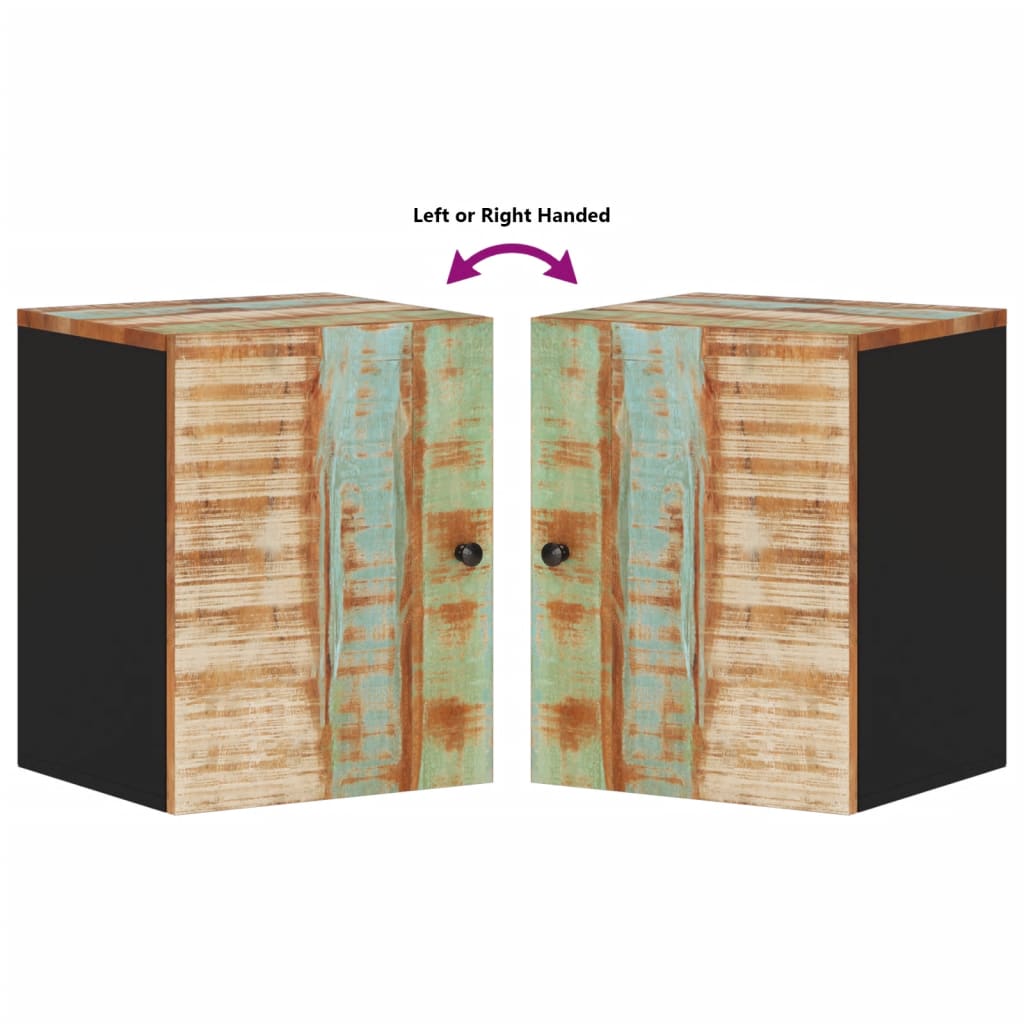 Badkamerwandkast 38x33x48 cm massief recycled hout is nu te koop bij PeponiXL, paradijselijk wonen!