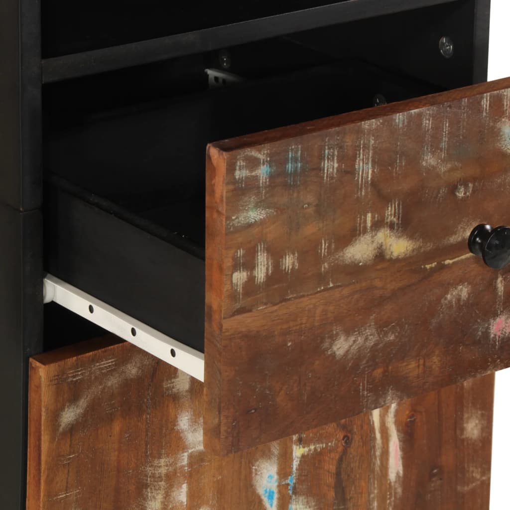 Badkamerkast 38x33x160 cm massief recycled hout is nu te koop bij PeponiXL, paradijselijk wonen!