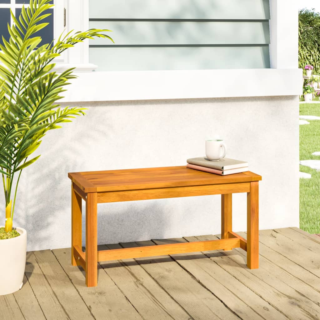 Tuinbank 80x35x45 cm massief acaciahout is nu te koop bij PeponiXL, paradijselijk wonen!