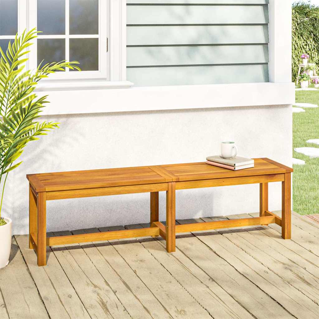 Tuinbank 150x35x45 cm massief acaciahout is nu te koop bij PeponiXL, paradijselijk wonen!