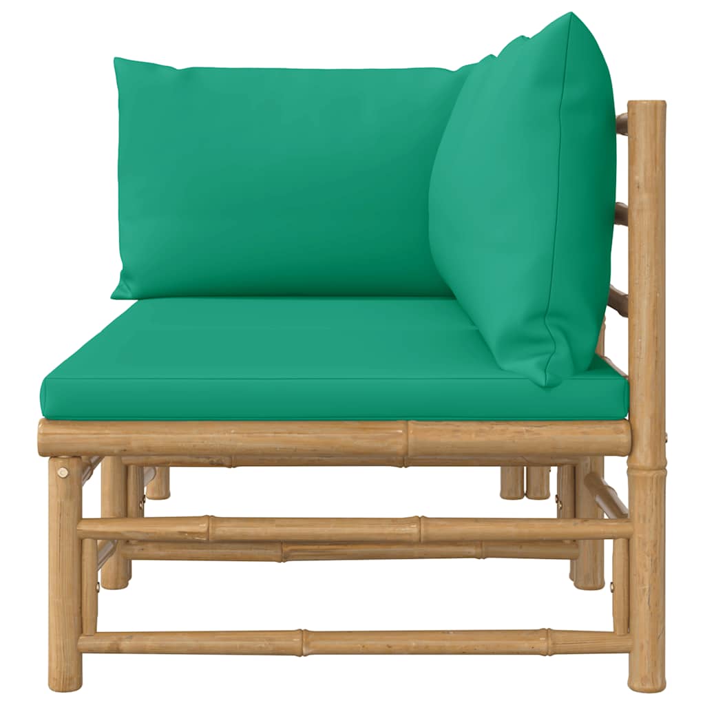 2-delige Loungeset met kussens bamboe groen is nu te koop bij PeponiXL, paradijselijk wonen!