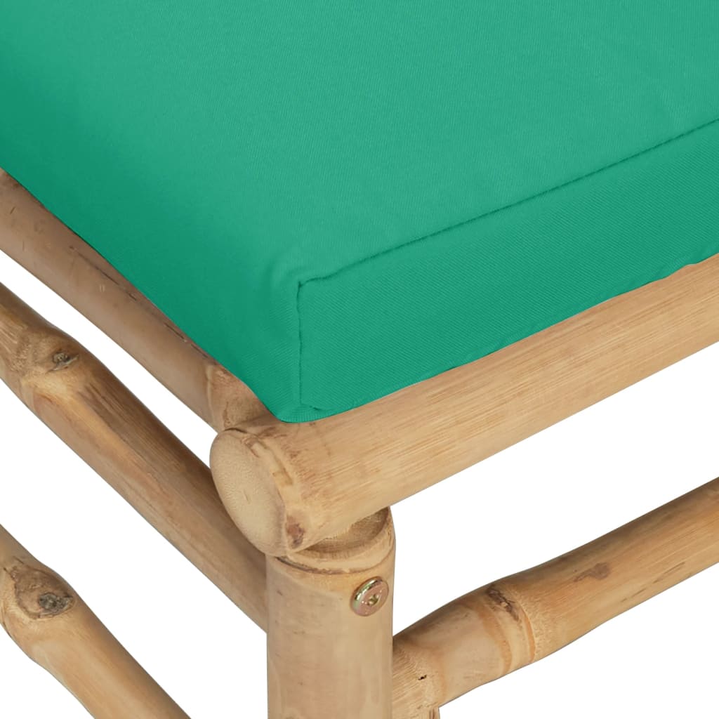 2-delige Loungeset met kussens bamboe groen is nu te koop bij PeponiXL, paradijselijk wonen!