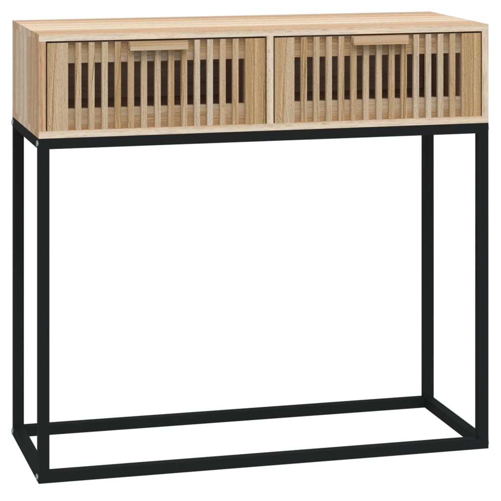 Wandtafel 80x30x75 cm bewerkt hout en ijzer is nu te koop bij PeponiXL, paradijselijk wonen!