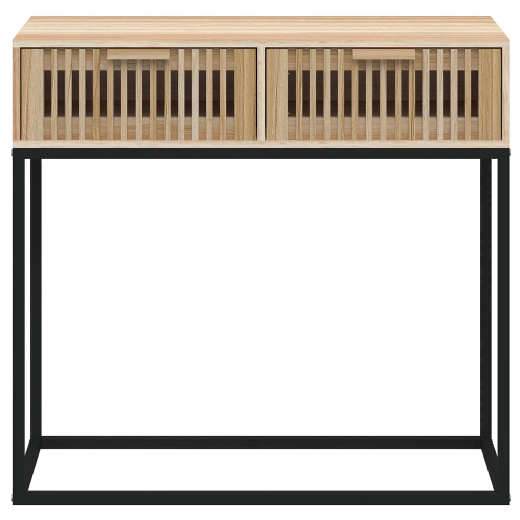 Wandtafel 80x30x75 cm bewerkt hout en ijzer is nu te koop bij PeponiXL, paradijselijk wonen!