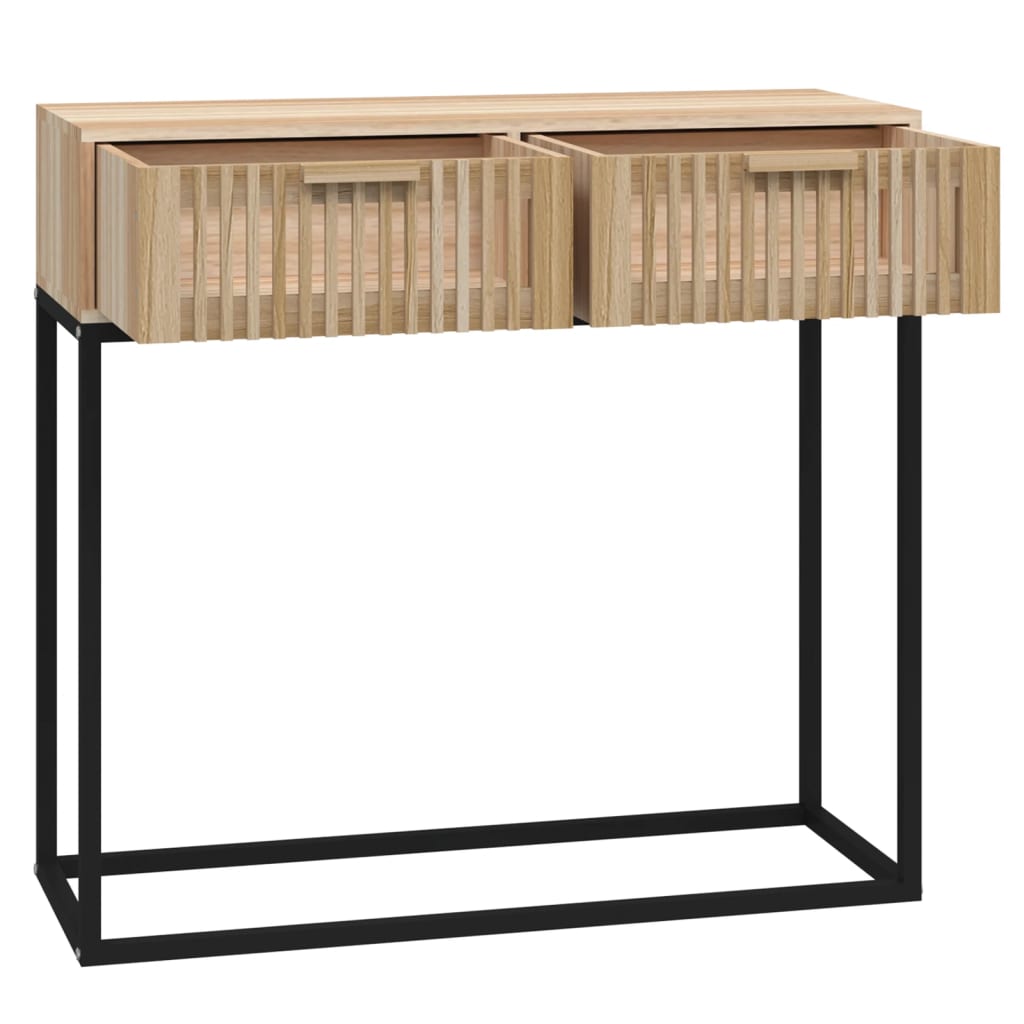 Wandtafel 80x30x75 cm bewerkt hout en ijzer is nu te koop bij PeponiXL, paradijselijk wonen!