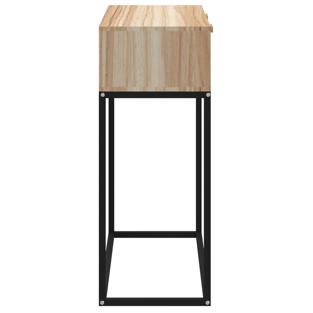 Wandtafel 80x30x75 cm bewerkt hout en ijzer is nu te koop bij PeponiXL, paradijselijk wonen!