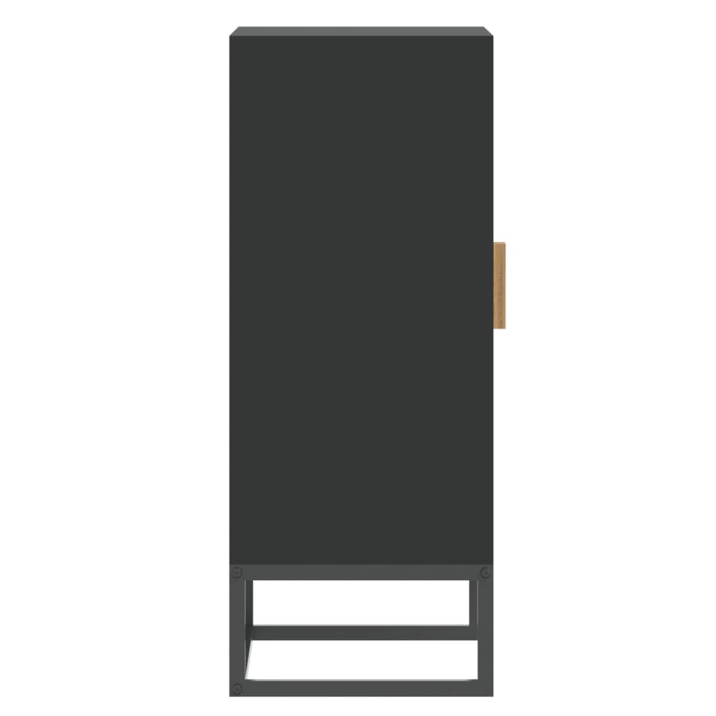 Dressoir 60x30x75 cm bewerkt hout zwart is nu te koop bij PeponiXL, paradijselijk wonen!