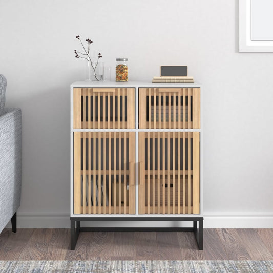 Dressoir 60x30x75 cm bewerkt hout wit is nu te koop bij PeponiXL, paradijselijk wonen!