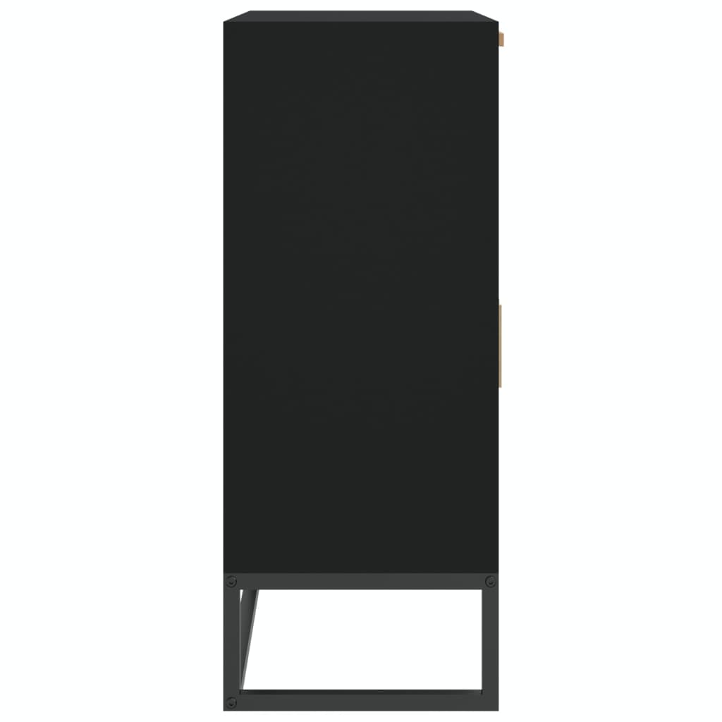 Dressoir 60x30x75 cm bewerkt hout zwart is nu te koop bij PeponiXL, paradijselijk wonen!