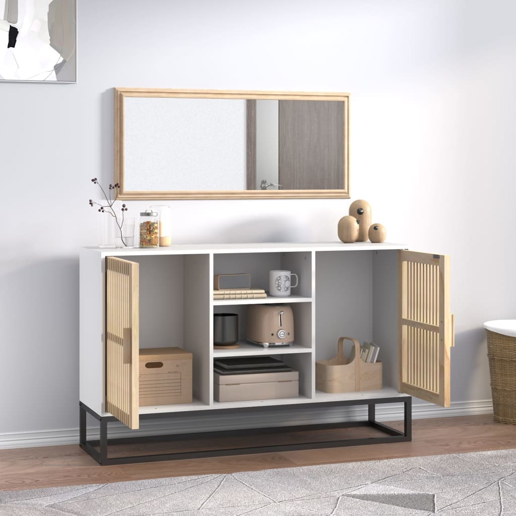 Dressoir 105x30x65 cm bewerkt hout wit is nu te koop bij PeponiXL, paradijselijk wonen!
