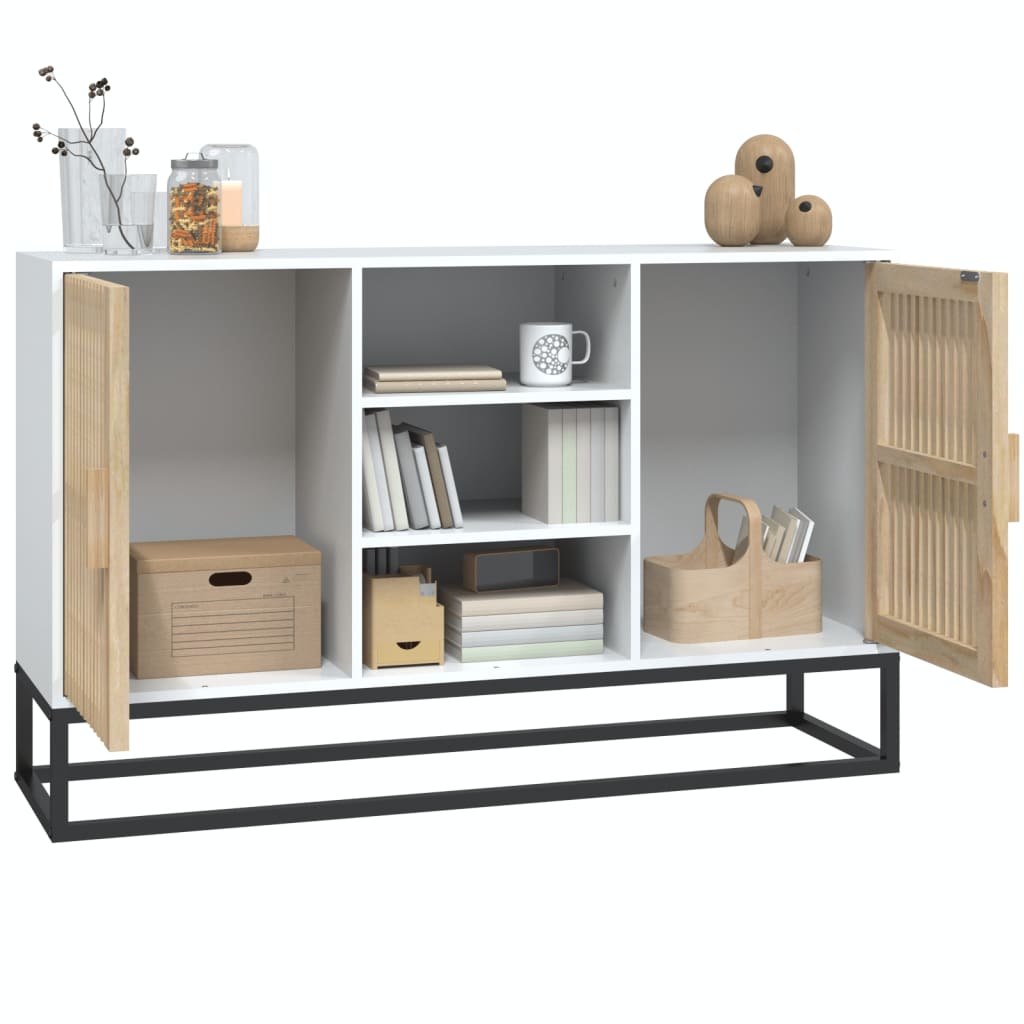 Dressoir 105x30x65 cm bewerkt hout wit is nu te koop bij PeponiXL, paradijselijk wonen!